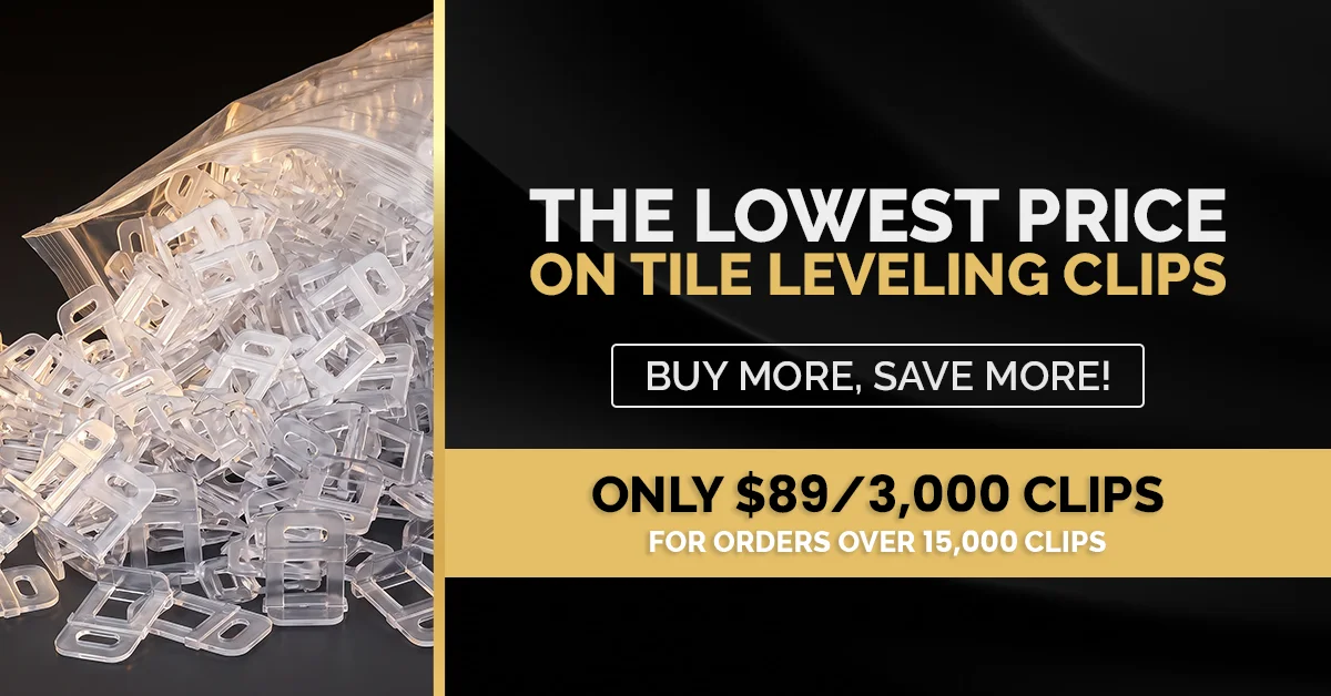 The lowest price on tile leveling clips — PSL Floor & Supply