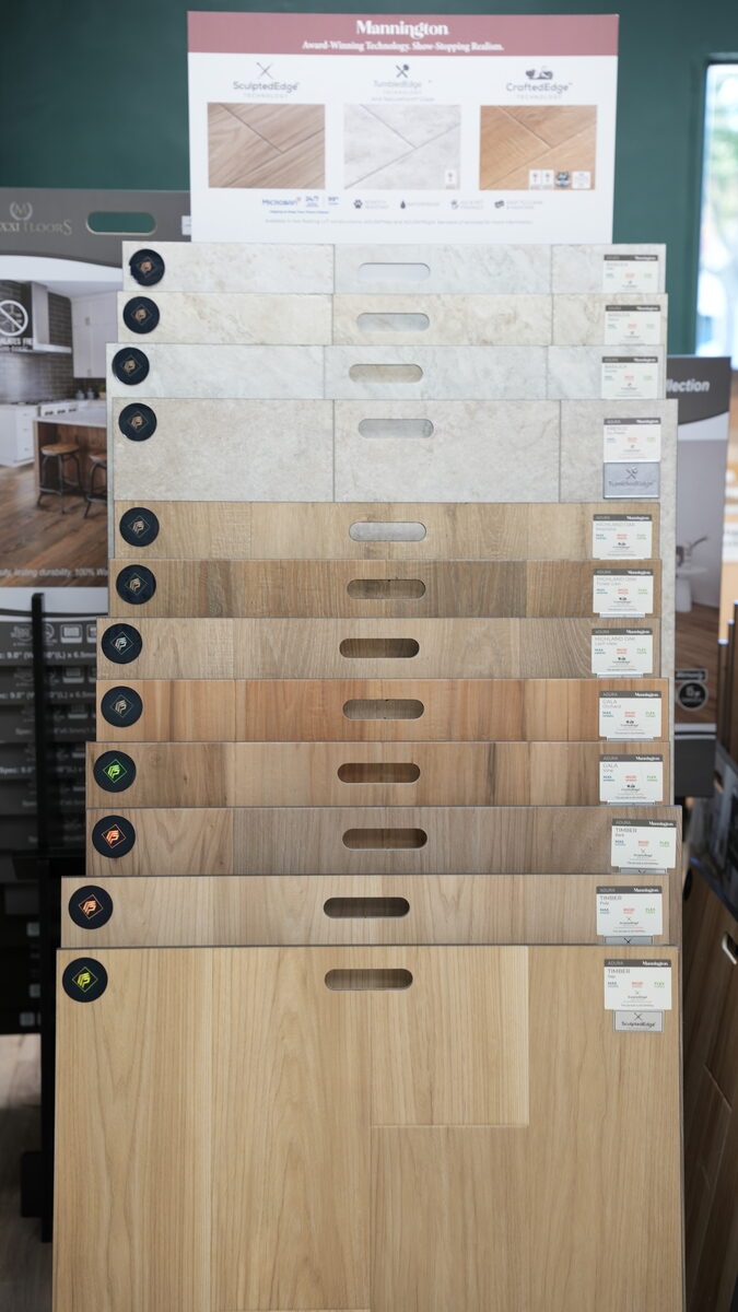 Premium tile flooring options at PSL Floor and Supply showroom