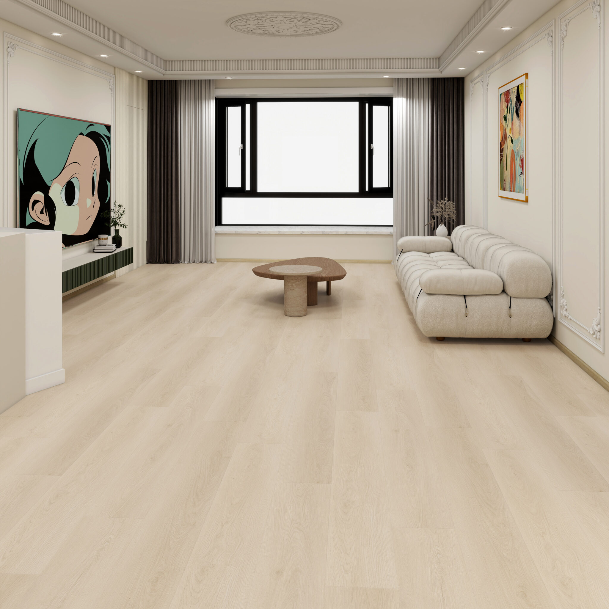 Waterproof Luxury Vinyl 7mm - Vanguard Collection - Vanguard Cream